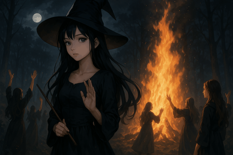Walpurgis Night Ritual in the Forest