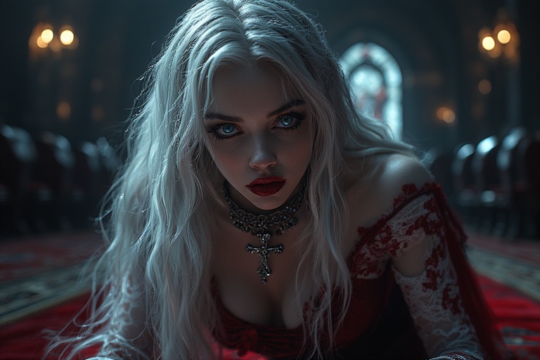 The_gothic_beauty_with_long_st