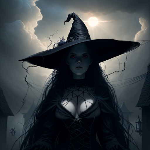 oh-what-a-tangled-web-we-weave-witch--clouds-filtering-sunlight-dark-fantasy-scary-scene-detail-683100355