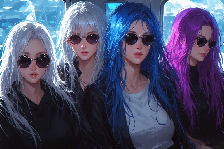 Four_beautiful_sisters_with_lo