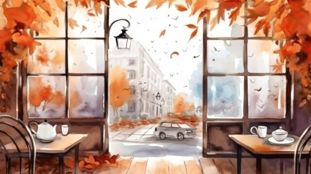 007-watercolor-cozy-coffee-shop-autumn-leaves-handdrawn-art-style-generative-ai_922664-816