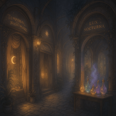 Mystical Night in the Market Alley