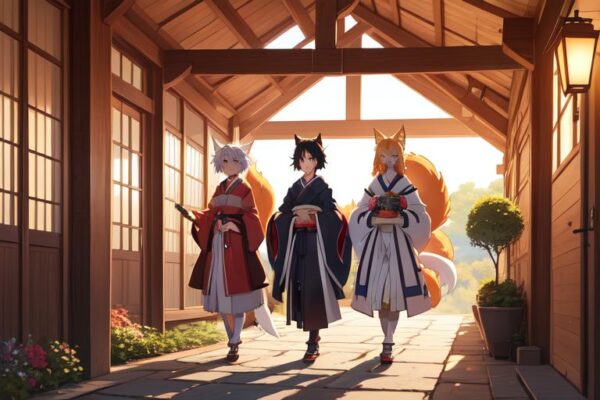 multiple_kitsune_in_a_mystical
