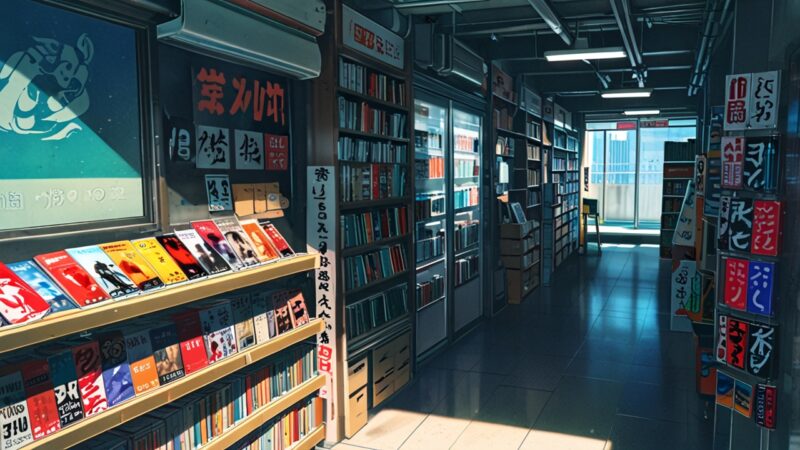 Leonardo_Anime_XL_Little_neon_manga_books_and_anime_figurines_0