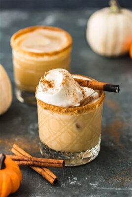 Pumpkin Spice White Russian Cocktail