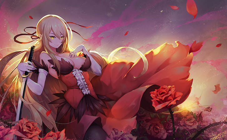 weapon-blonde-sword-long-hair-wallpaper-preview