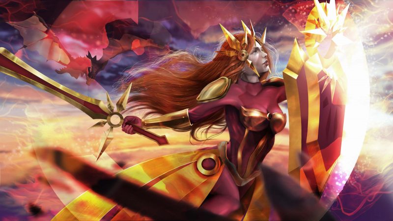 Leona-League-of-Legends-champion-Epithet-The-Radiant-Dawn-Abilities-Zenith-blade-Solar-flare-Eclipse-Sunlight-Shield-of-daybreak