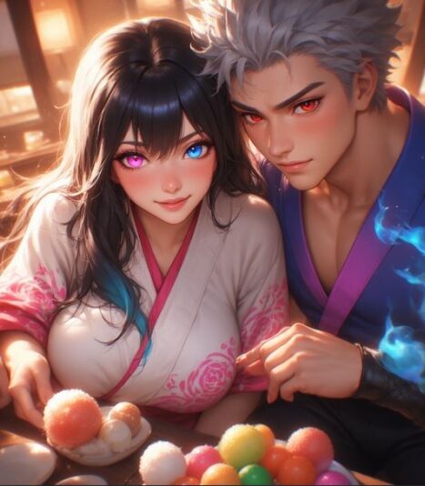 gintokiandhelenaeatingdango