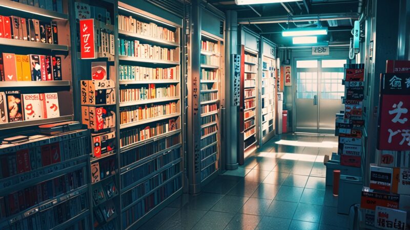 Leonardo_Anime_XL_Little_neon_manga_books_and_anime_figurines_2