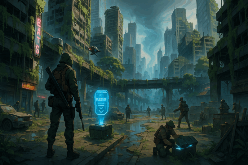 Nature's Reclamation of a Fallen City