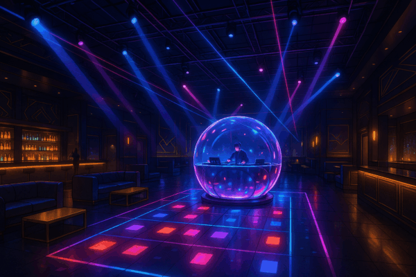 Neon Nights at the Nightclub