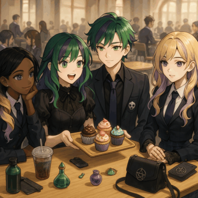 Cafeteria Chill with Cupcakes and Smiles