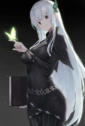 Re-Zero-Kara-Hajimeru-Isekai-Seikatsu-witch-black-dress-anime-girls-long-hair-white-hair-1951537-wallhere.com