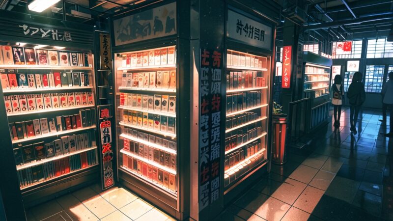 Leonardo_Anime_XL_Little_neon_cyberpunk_manga_books_and_anime_1