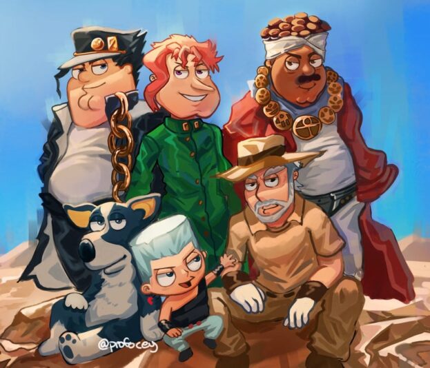 __joseph_joestar_kujo_jotaro_kakyoin_noriaki_jean_pierre_polnareff_mohammed_avdol_and_7_more_jojo_no_kimyou_na_bouken_and_2_more_drawn_by_profocey__sample-1a207ba4330962b53f10539da73b0692
