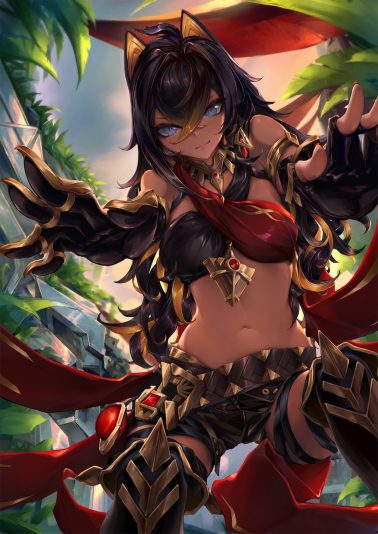 yande.re 1068697 sample animal_ears armor dehya garter genshin_impact renze_l thighhighs (1)